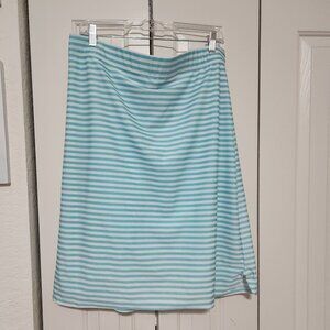 Kamp Kloz Aqua Stripe Swim Skirt w/ Leggings – NWOT